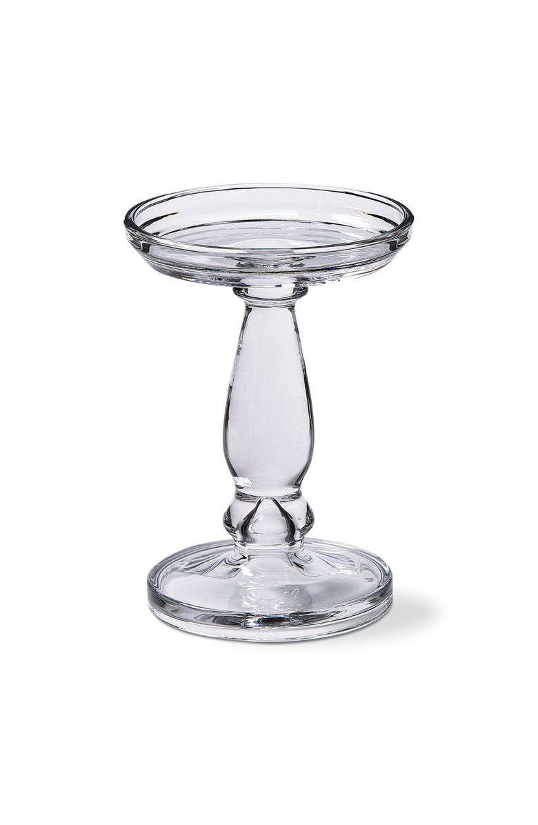 tag Lana Clear Glass Reversible Candle Holder Large, Main, color, White