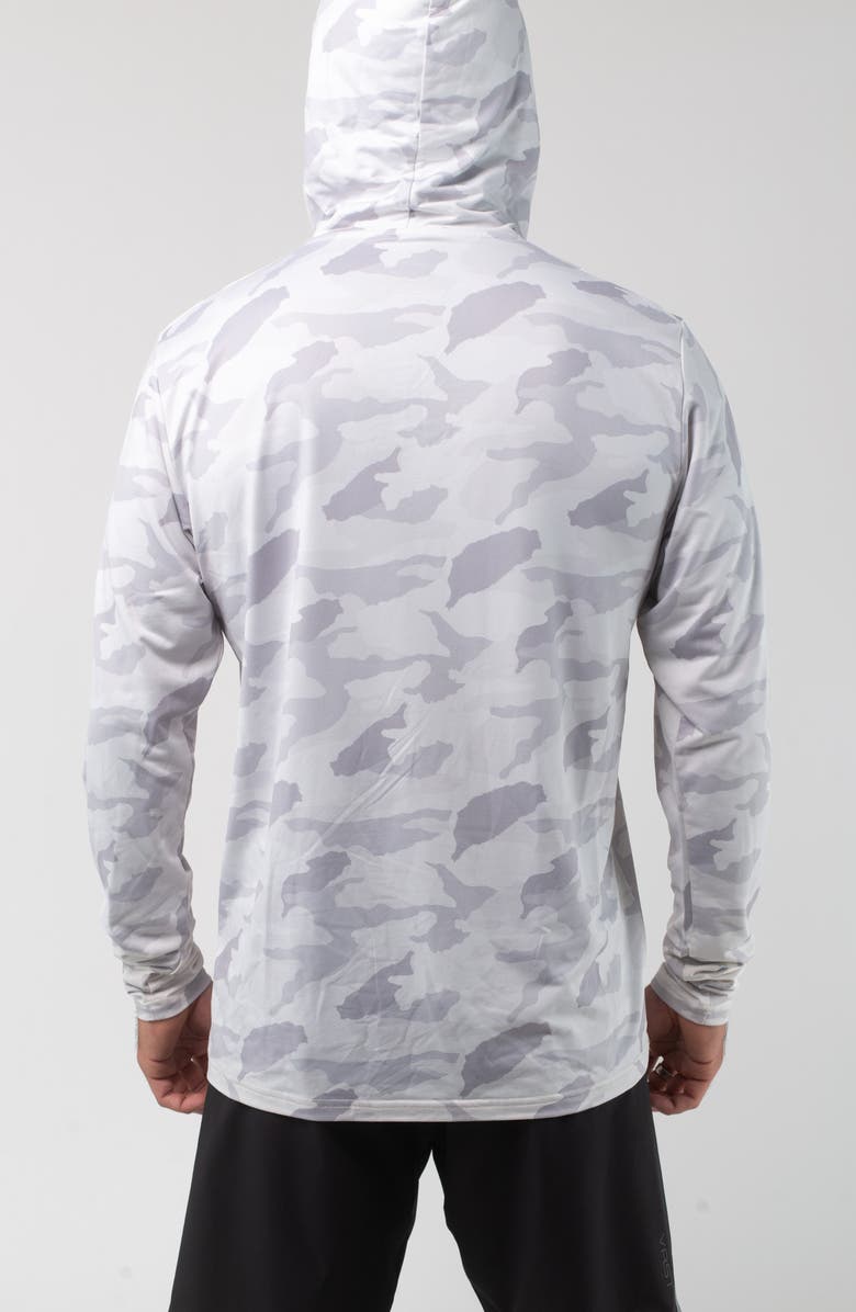 VAST Aqua Terra Camo Tech Performance Hoodie, Alternate, color, Light Grey