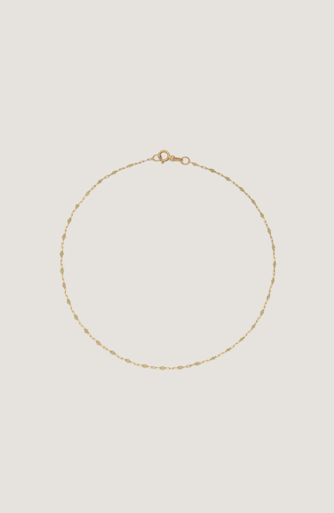 Diamond Cut Rolo Chain Anklet