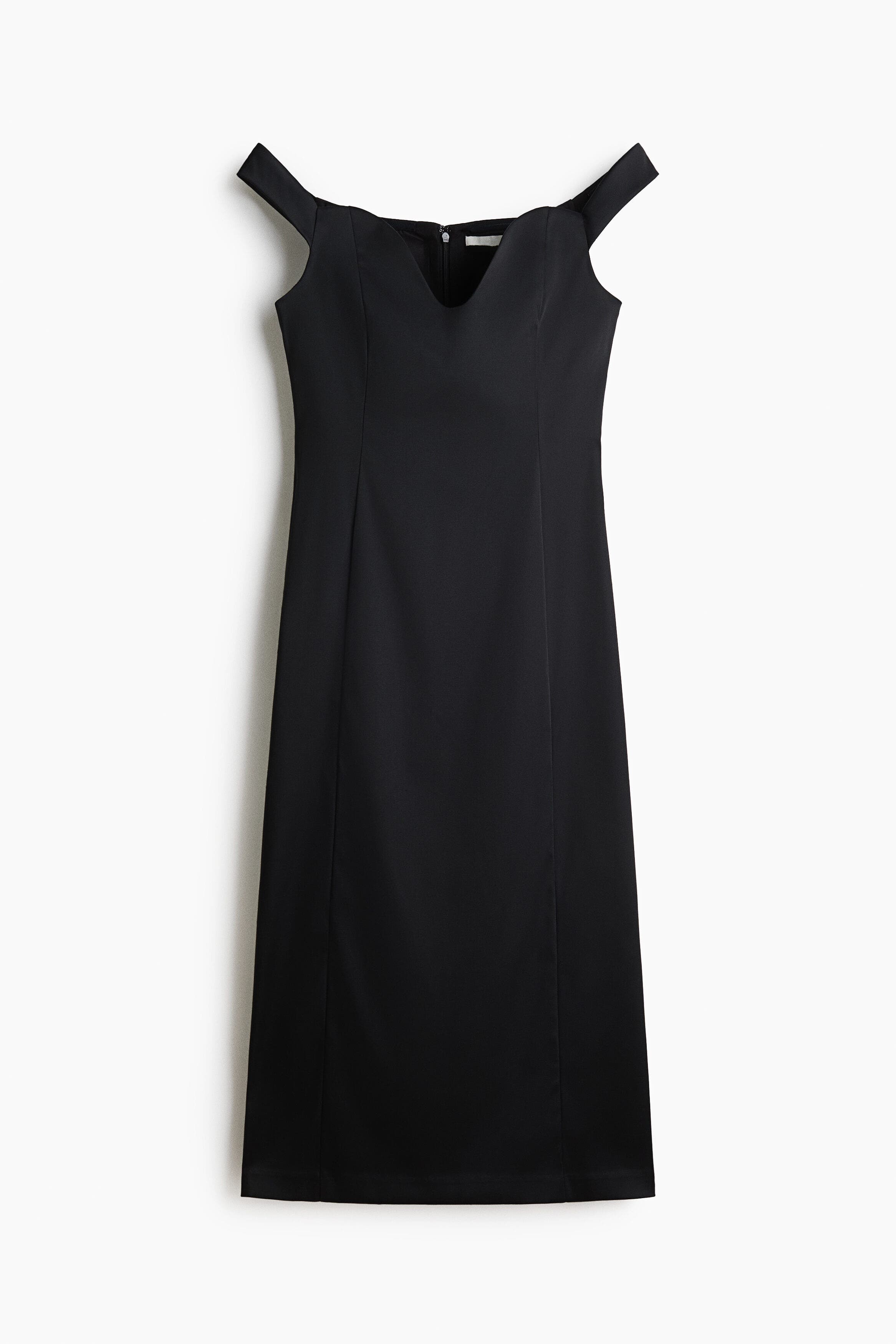 Fitted Off-the-shoulder Dress