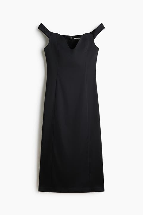Fitted Off-the-shoulder Dress