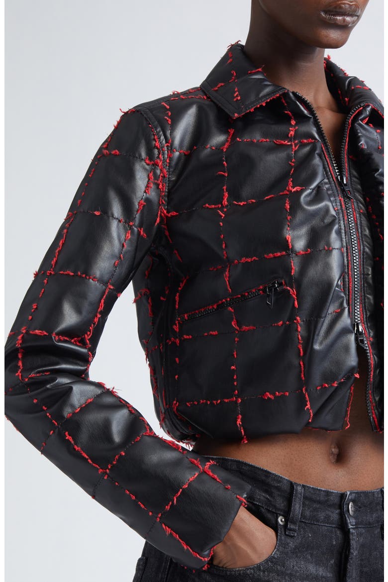 G-Winet Crop Puffer Jacket, Alternate, color, DEEP/BLACK