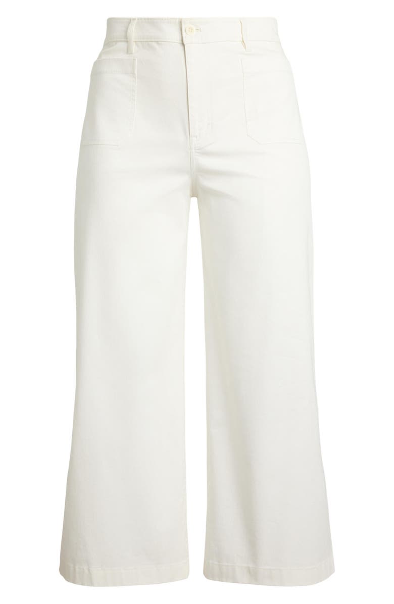 Lauren Ralph Lauren High Waist Stretch Cotton Crop Chino Pants, Alternate, color, White