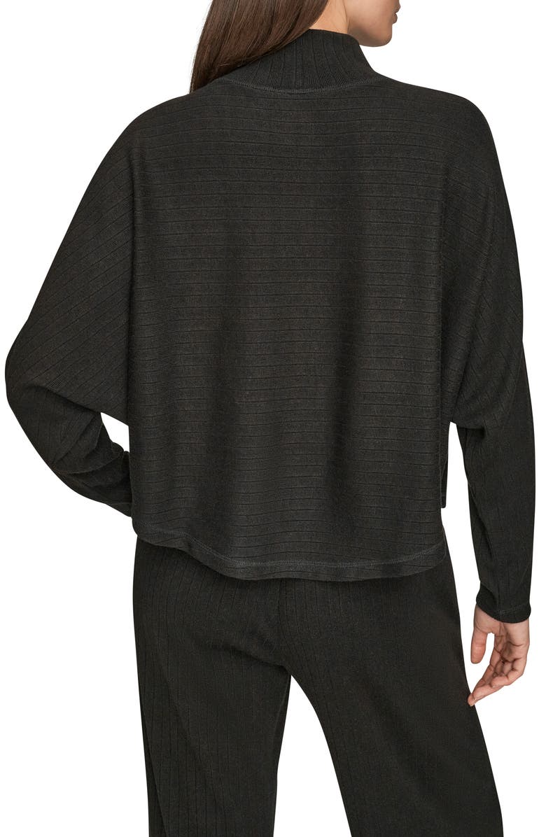 Donna Karan New York Mock Neck Sweater, Alternate, color, Black
