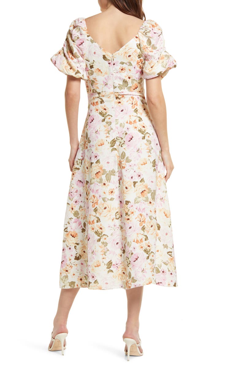 Ever New Tilly Twist Front Midi Dress, Alternate, color, 