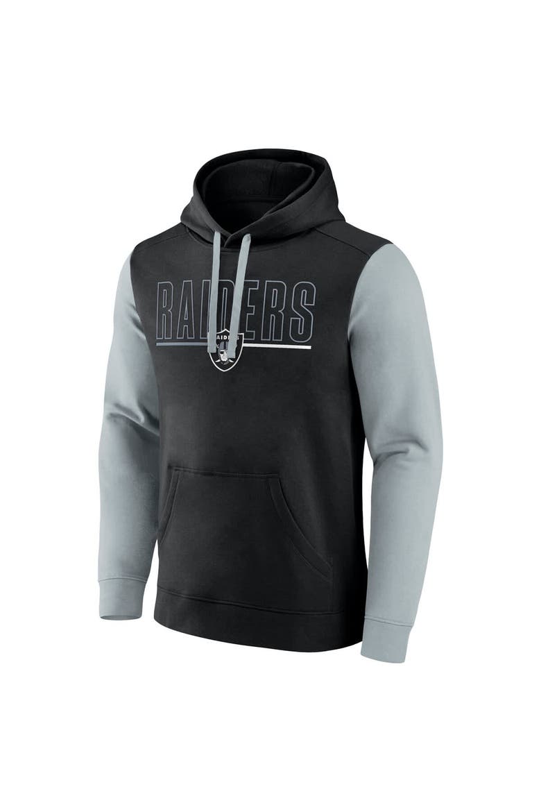 Men's Fanatics Black Las Vegas Raiders Big & Tall Outline Pullover Hoodie, Alternate, color, Black