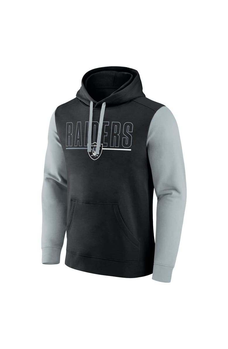 FANATICS Men's Fanatics Black Las Vegas Raiders Big & Tall Outline Pullover Hoodie, Alternate, color, Black