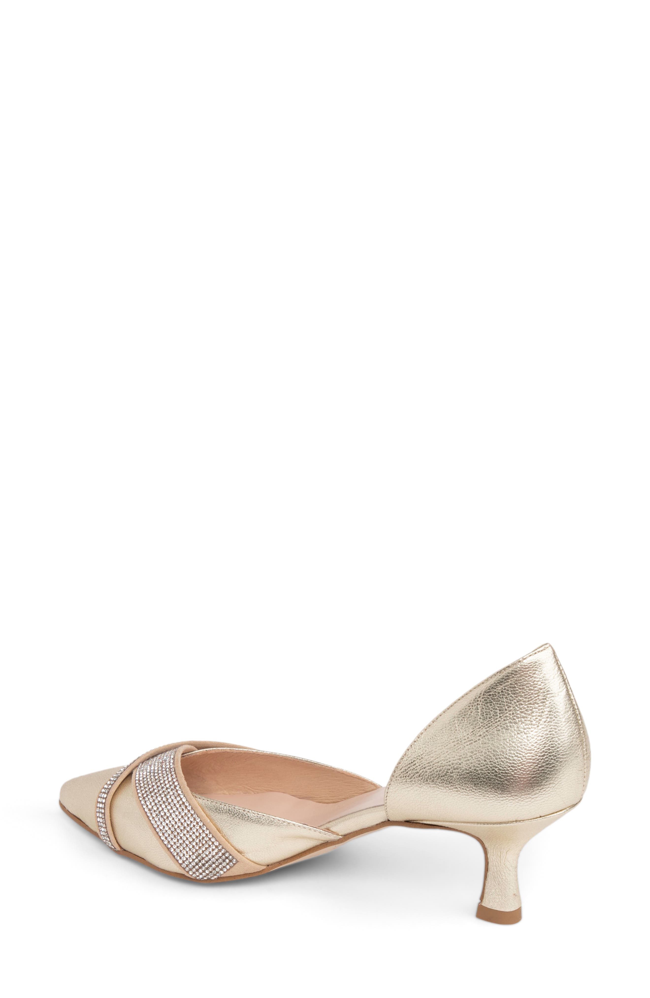 Milan d'Orsay Pump, Alternate, color, GOLD LEATHER