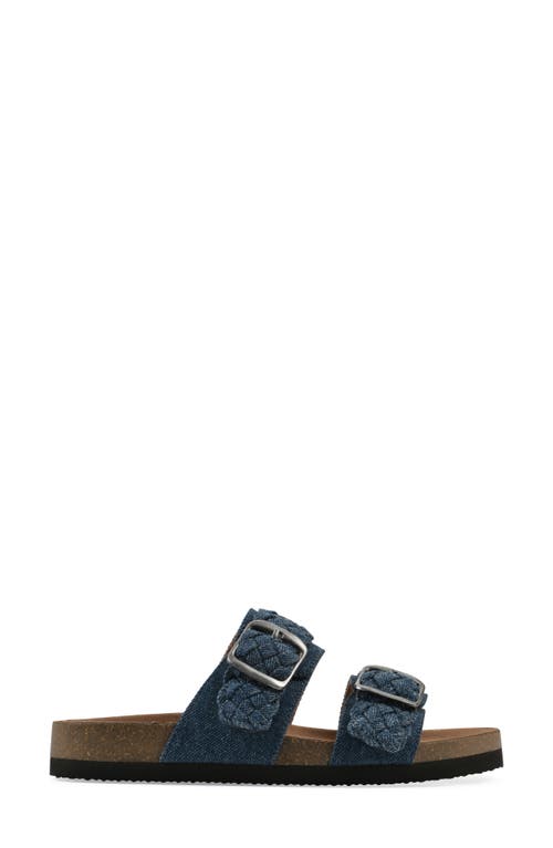 Cliffs By White Mountain Hey Hey Slide Sandal In Dark Blue