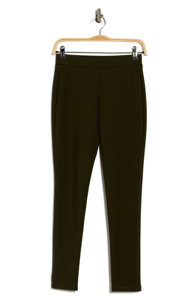 Theory Shawn Luxe Ponte Pants, Alternate, color, Forest