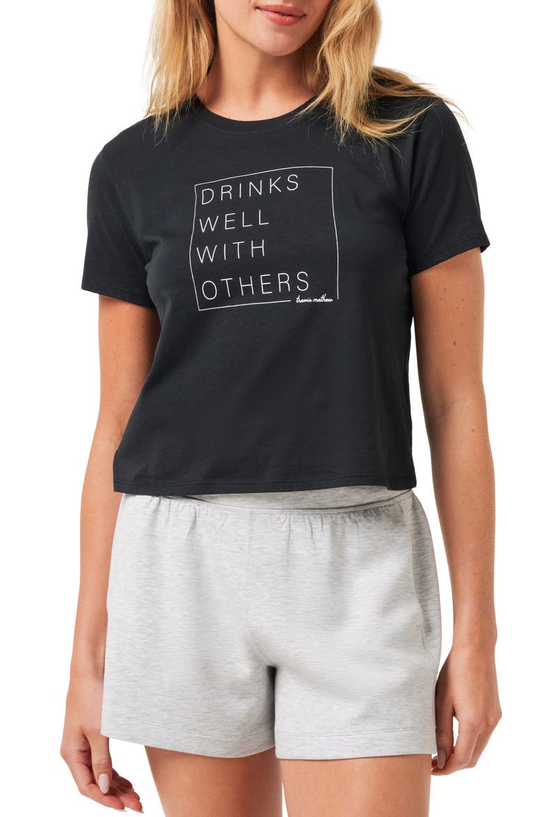 Day at the Races Graphic T-Shirt, Main, color, BLACK