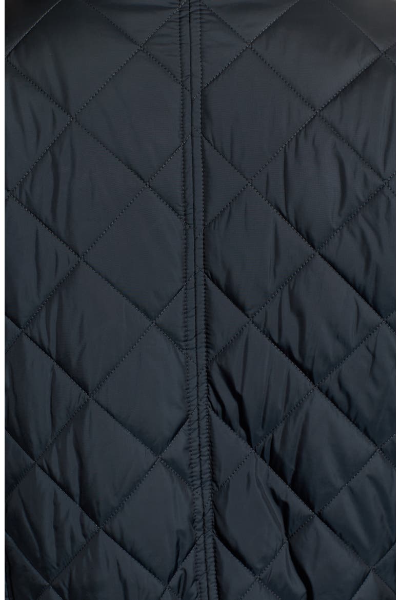 Fletcher Quilted Bomber Jacket, Alternate, color, BLACK