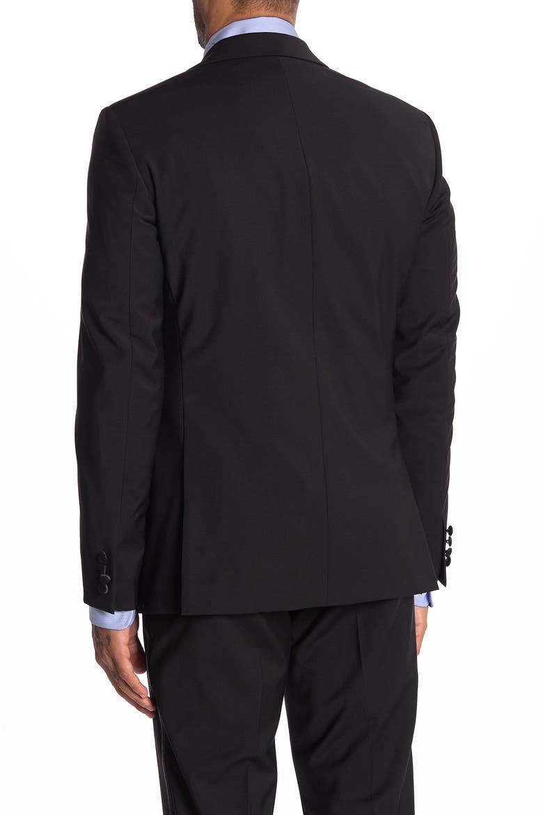 Main Notch Collar Slim Fit Suit Separate Jacket, Alternate, color, BLACK