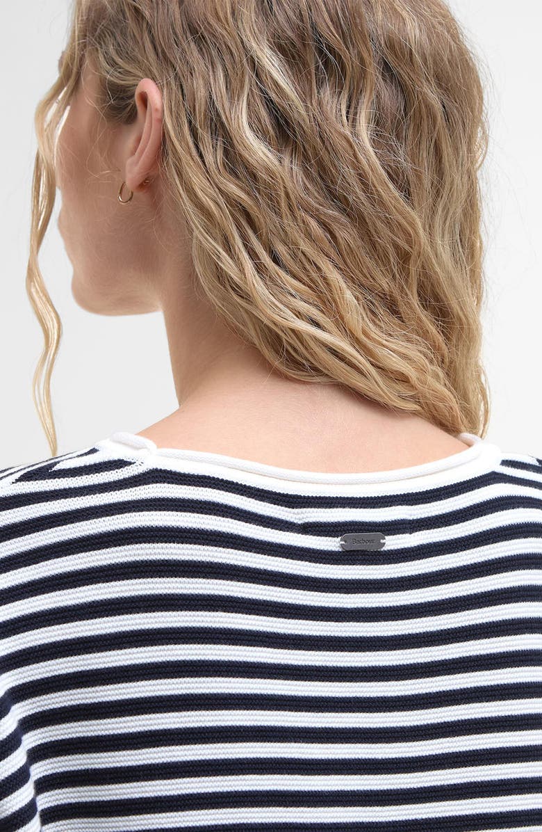 Barbour Marine Stripe Cotton Sweater, Alternate, color,