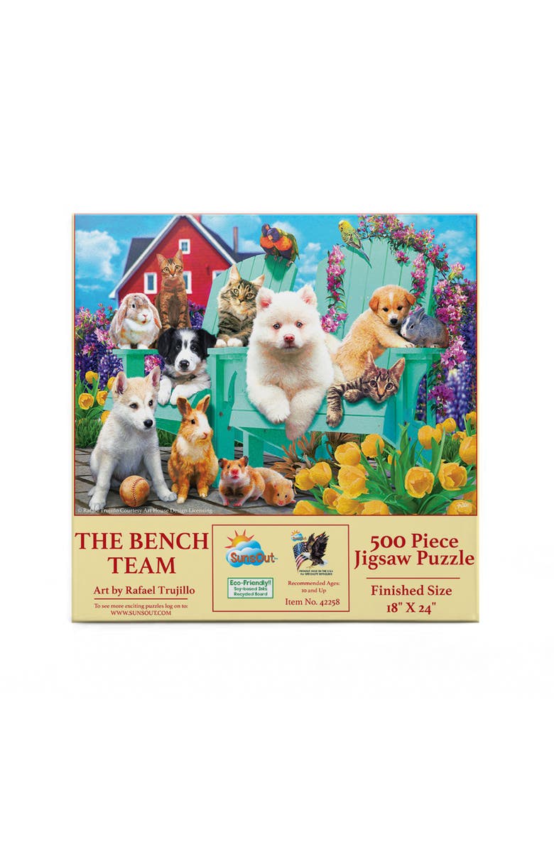 Sunsout The Bench Team 500 piece Jigsaw Puzzle for Adults, Alternate, color, Multicolor