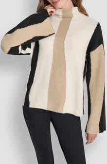 Stripe Roll Neck Sweater