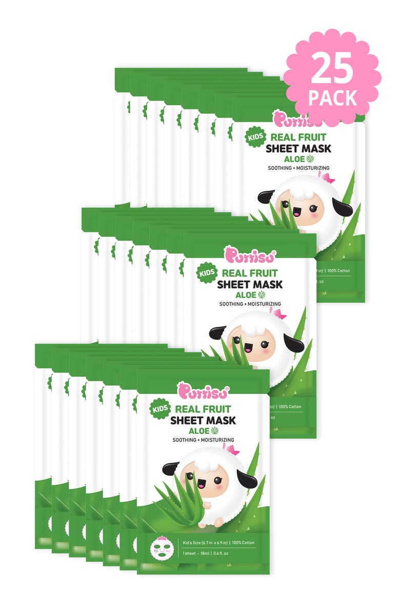 Puttisu Facial Mask Sheet Set, Alternate, color, Aloe