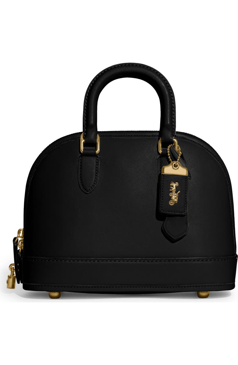 COACH Leather Domed Satchel, Main, color,