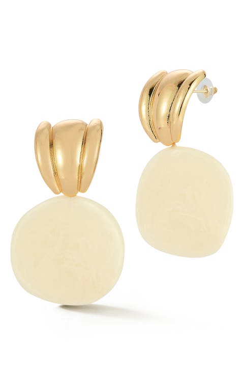 Resin Statement Drop Earrings
