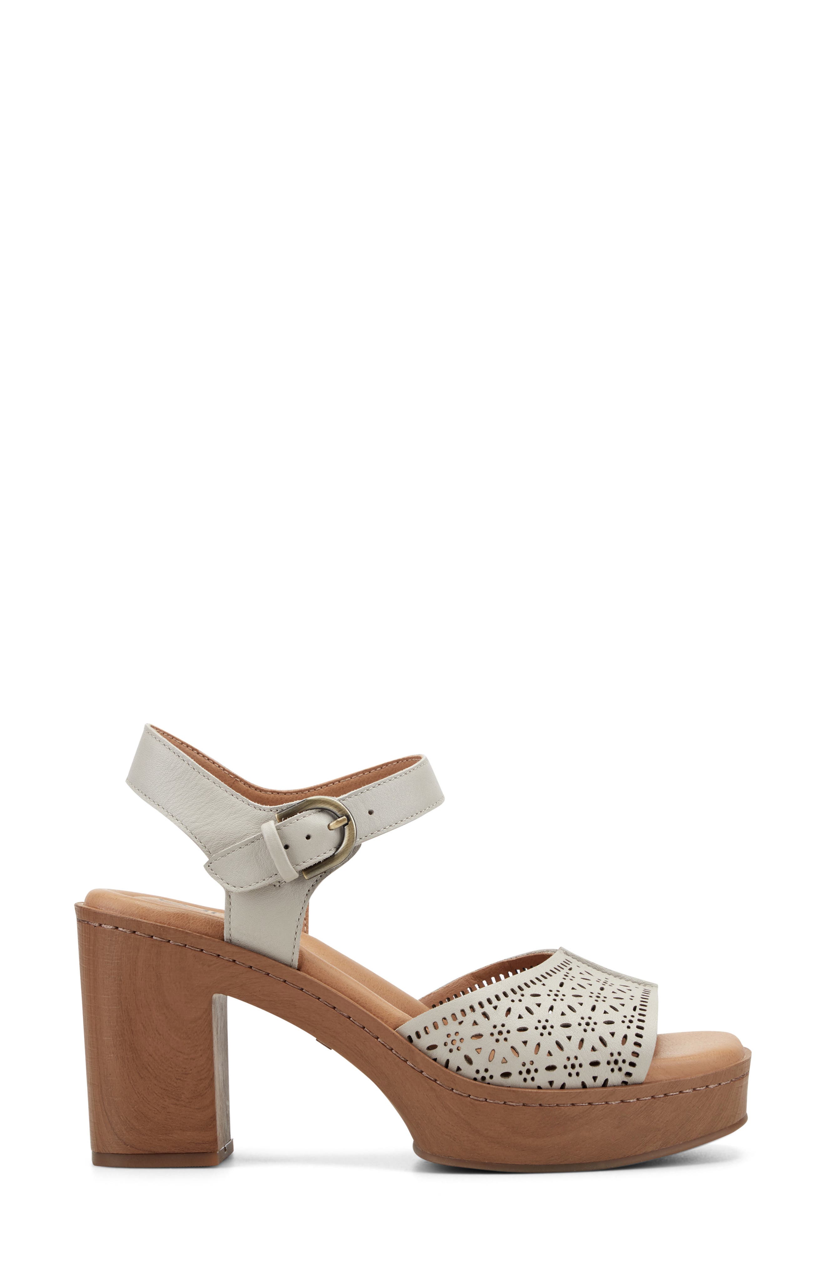 Earth<sup>®</sup> Quinty Ankle Strap Platform Sandal, Alternate, color, Ivory