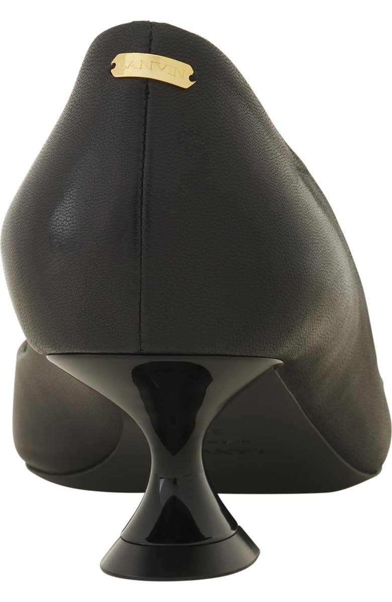 Lanvin Midnight Step Leather Pump With Buckle, Alternate, color,