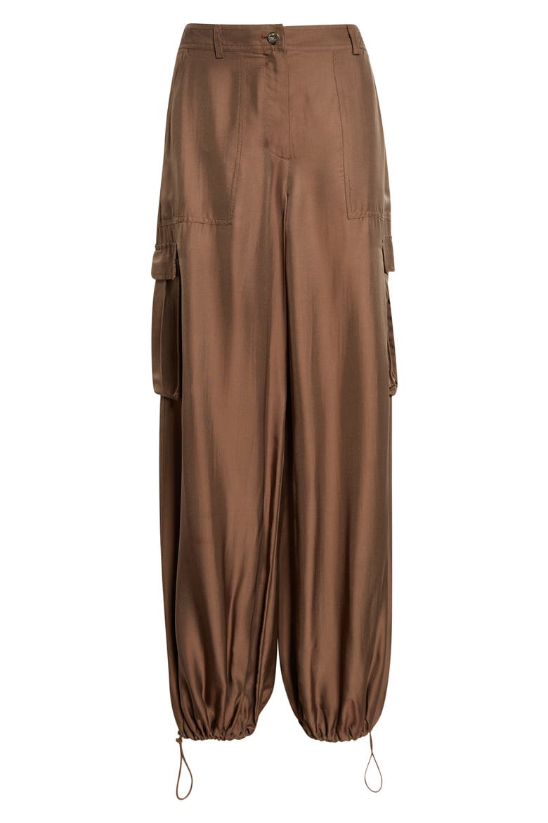 James Wide Leg Cargo Pants, Alternate, color, COFFEE