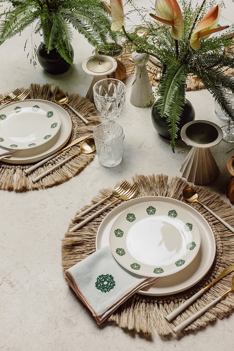 Hie X Revelry Salad Plate Set of Four, Alternate, color, Neutral