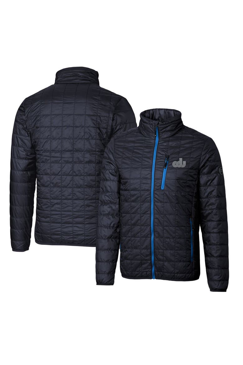 Navy Old Dominion Monarchs Primary Team Logo Rainier PrimaLoft Eco Insulated Full-Zip Puffer Jacket, Main, color, Navy