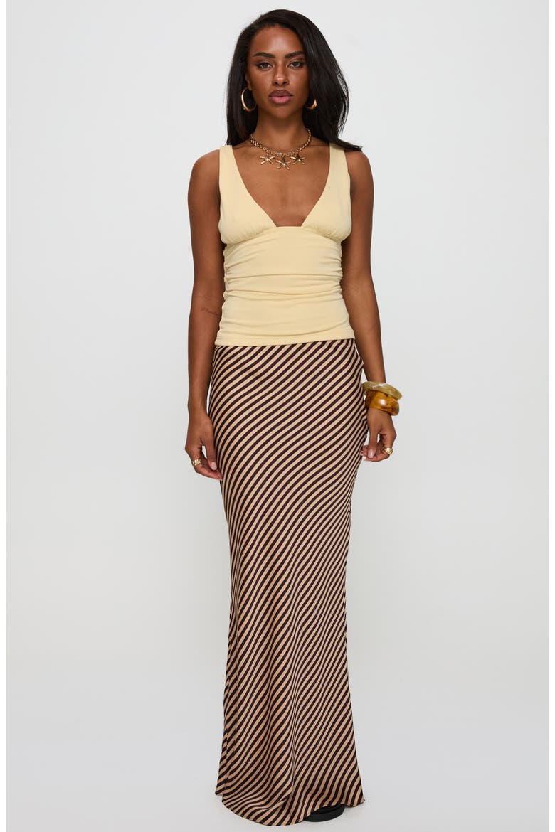 Eliena Stripe Maxi Skirt, Alternate, color, MULTI