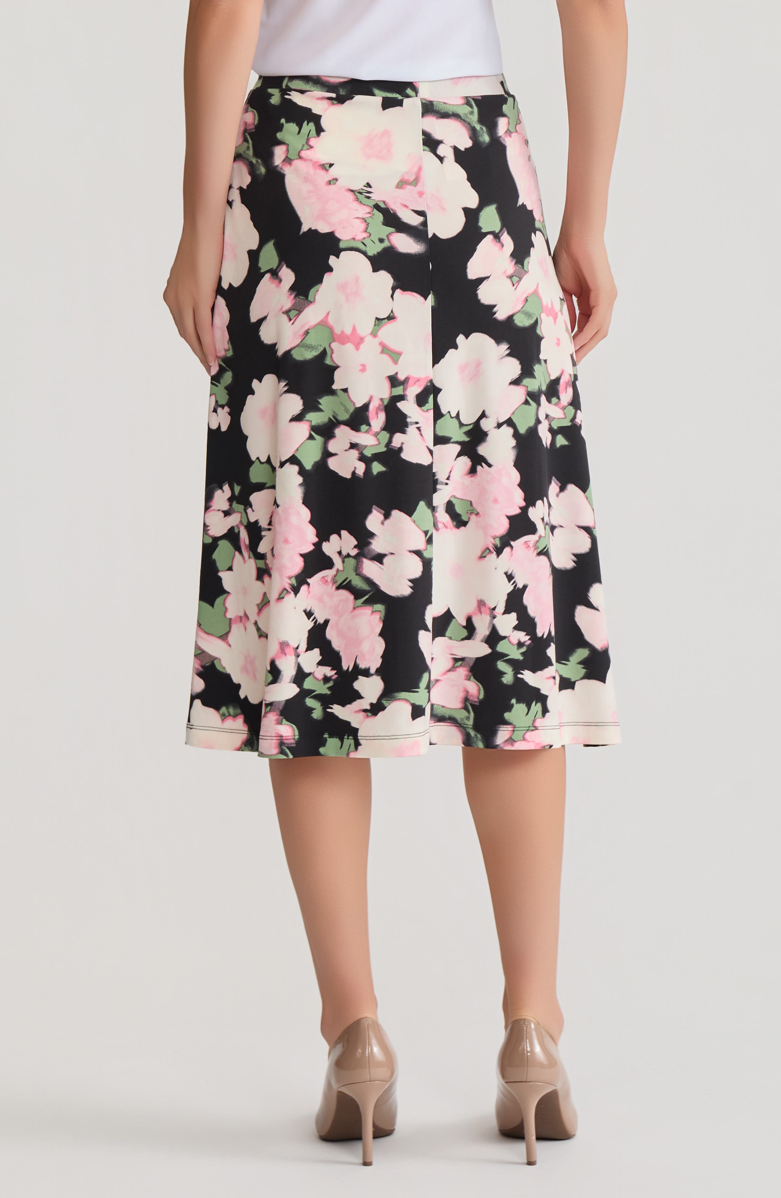 Floral Print Everyday Knit Skirt - image 2