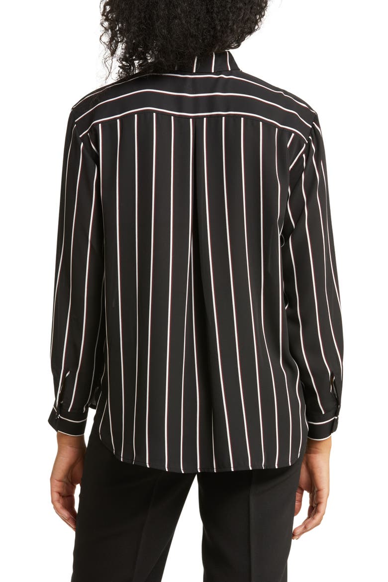 Utility Blouse, Alternate, color, BLACK/ IVORY WIDE STRIPE