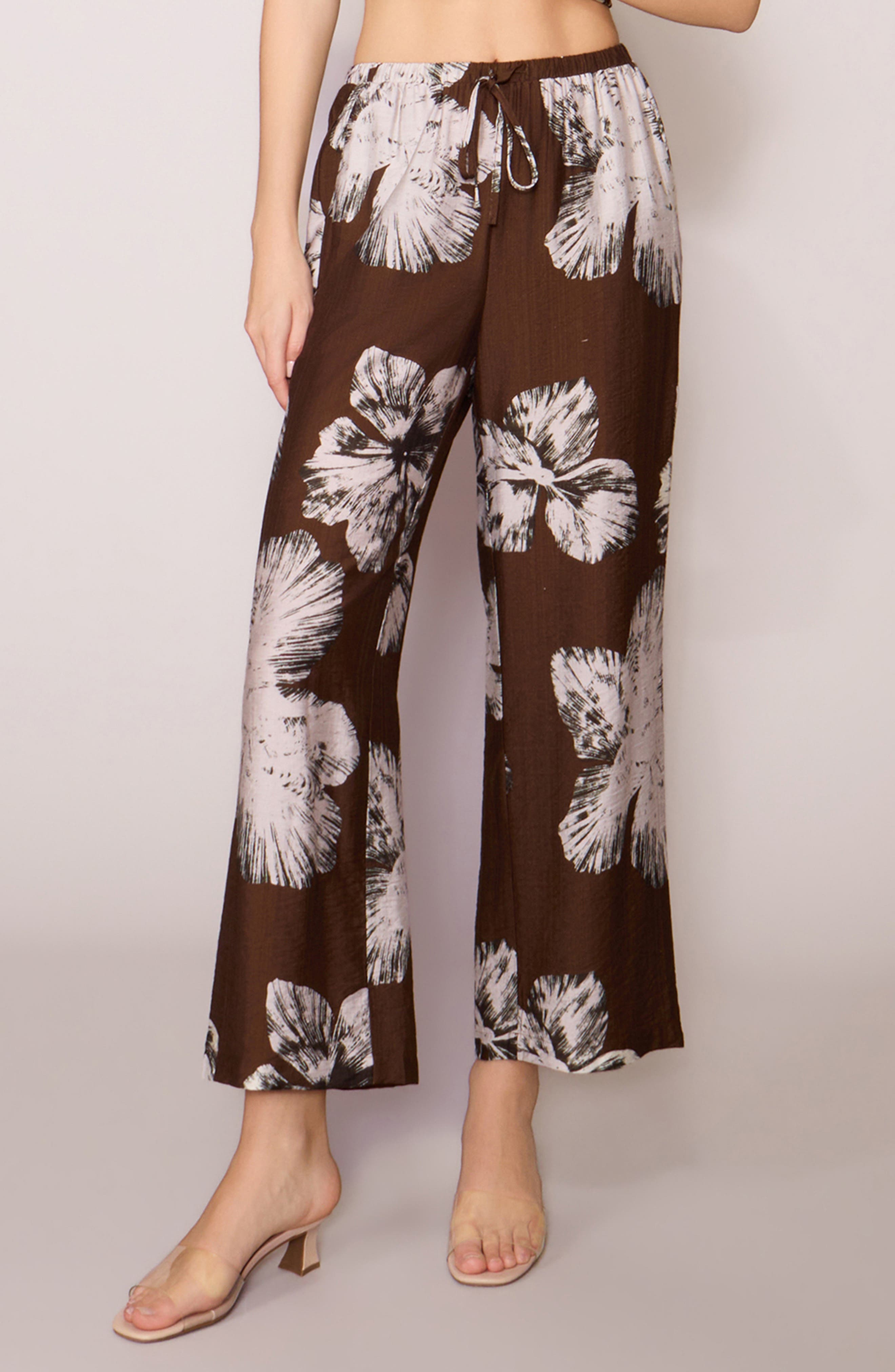 BROWN FLORAL