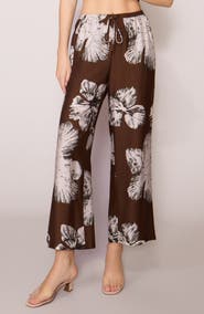 MELLODAY Floral Print Ankle Pants