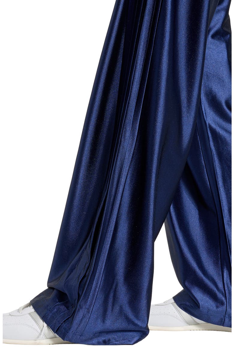 Satin Wide Leg Pants, Alternate, color, DARK BLUE