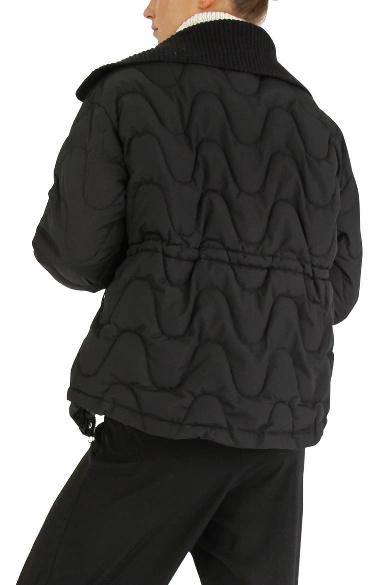 See You Again Quilted Jacket, Alternate, color, BLACK