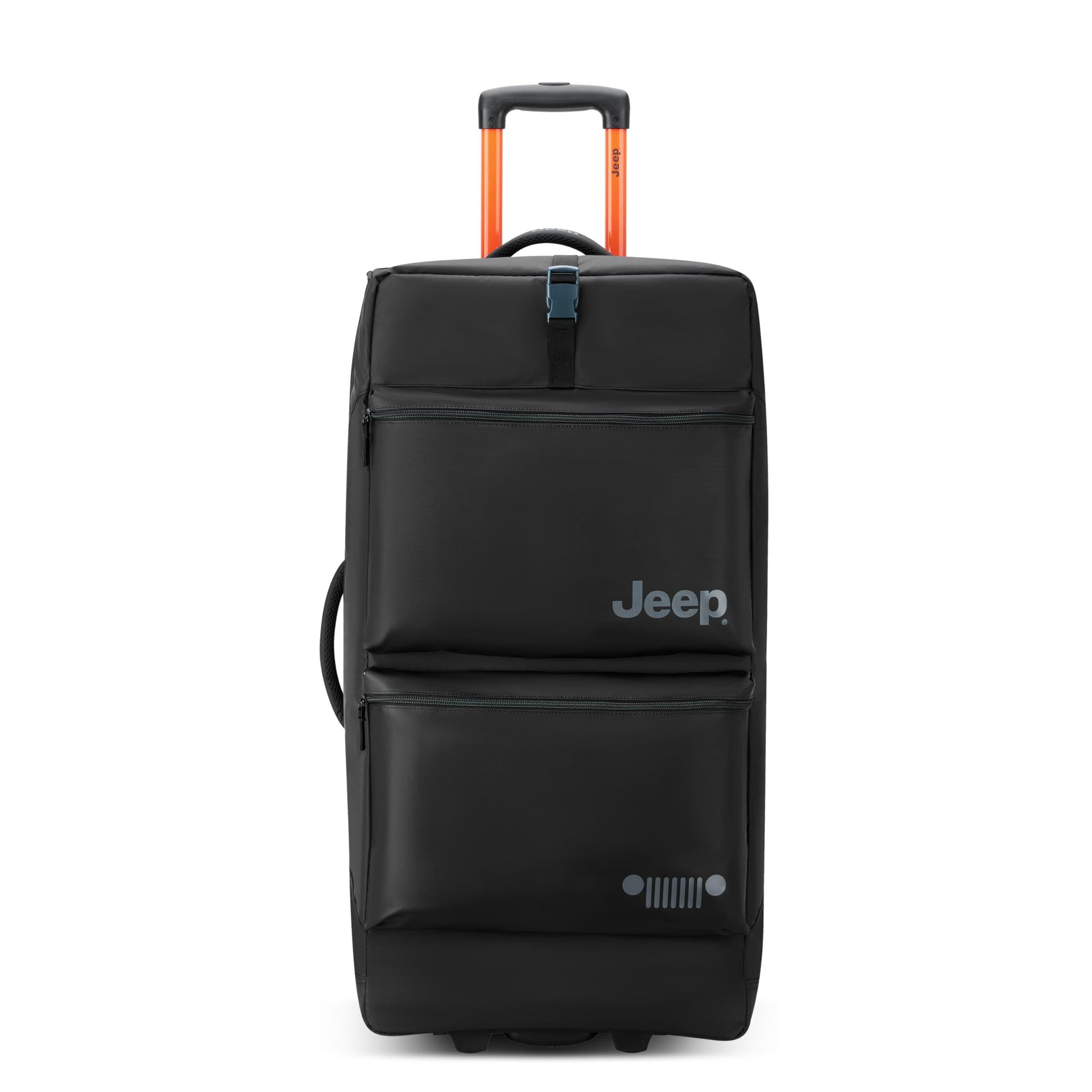 JEEP JS006B  31 Inch Two Wheel Rolling Travel Duffle Bag, Alternate, color, Black