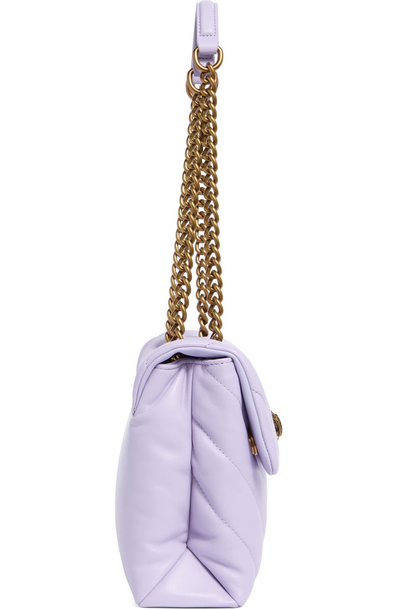Kurt Geiger London Large Soho Quilted Leather Shoulder Bag, Alternate, color, Light/Pastel Purple