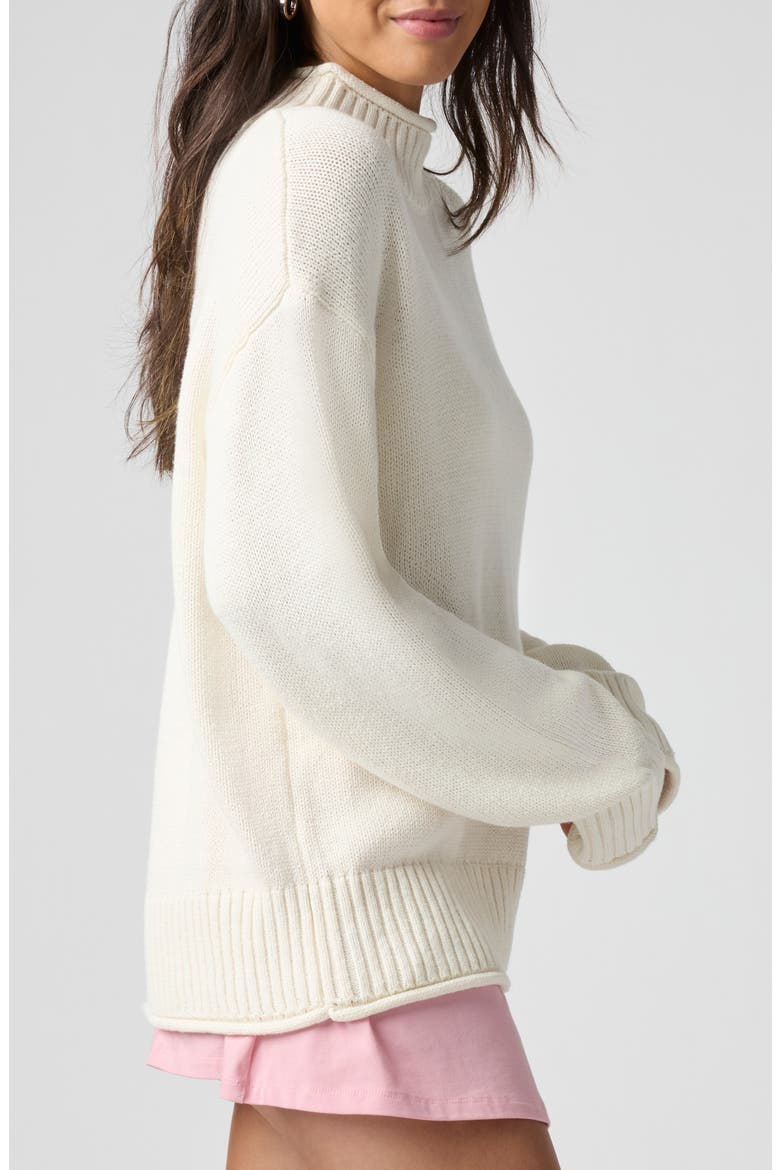 Roll With It Mock Neck Sweater, Alternate, color, JET STREAM