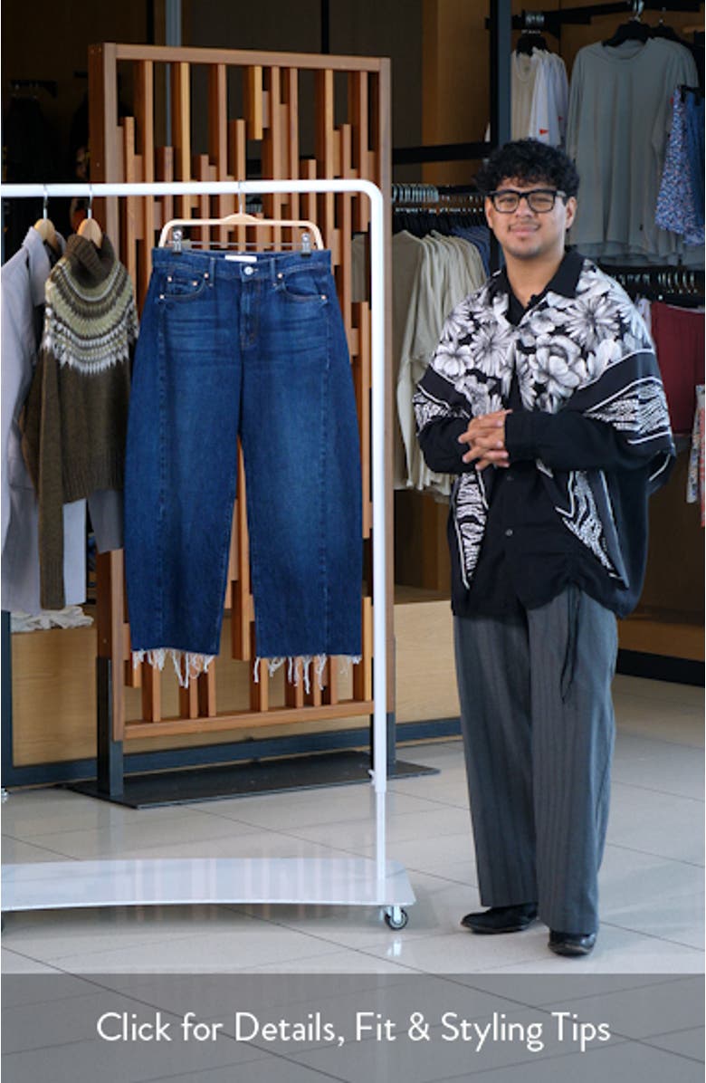 The Full Pipe Flood High Waist Barrel Leg Jeans, sales video thumbnail