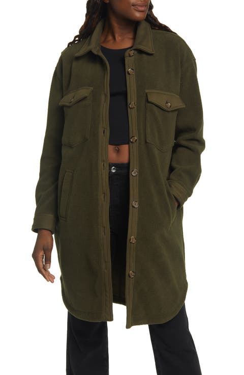 Long Fleece Shacket