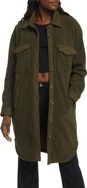 BLANKNYC Long Fleece Shacket