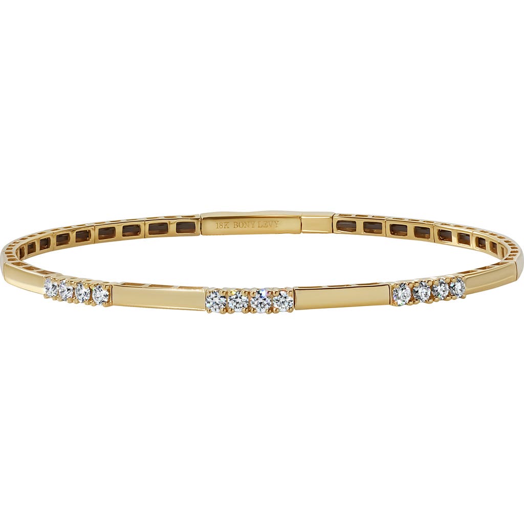 Bony Levy Cleo Flex Bangle Bracelet In 18k Yellow Gold