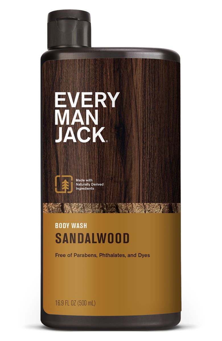 EVERY MAN JACK Sandalwood Body Wash, Main, color, 