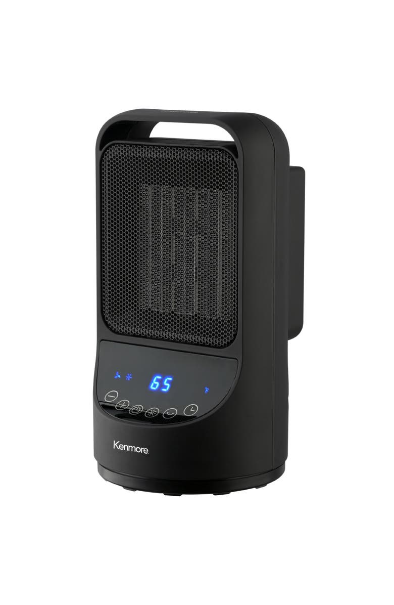 Kenmore 11.5 Inch Portable Ceramic Black Space Heater, Main, color, Black