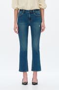 Bayeas High Waist Crop Flare Jeans