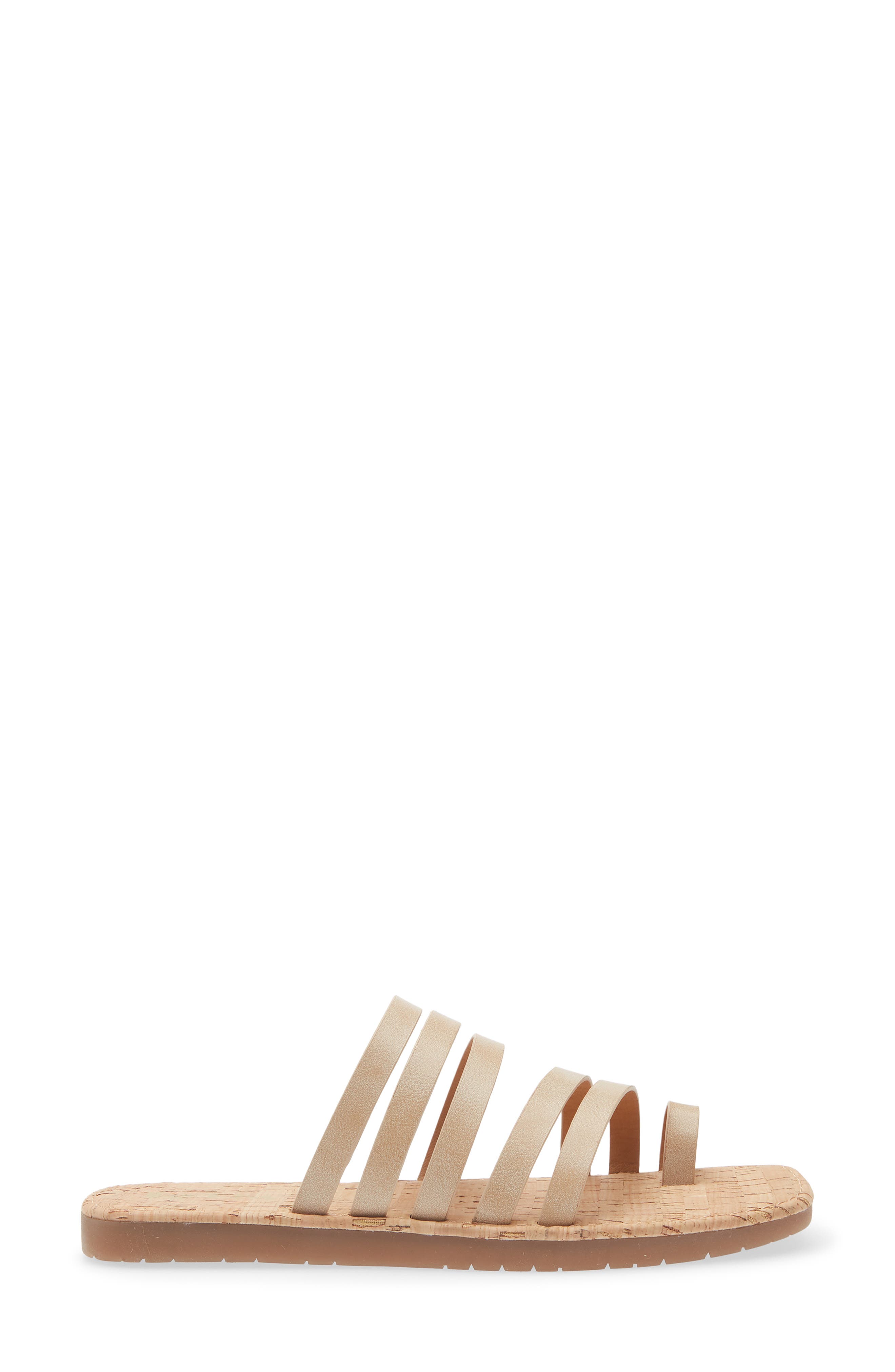 KORKS Marisol Flat Sandal, Alternate, color, Cream