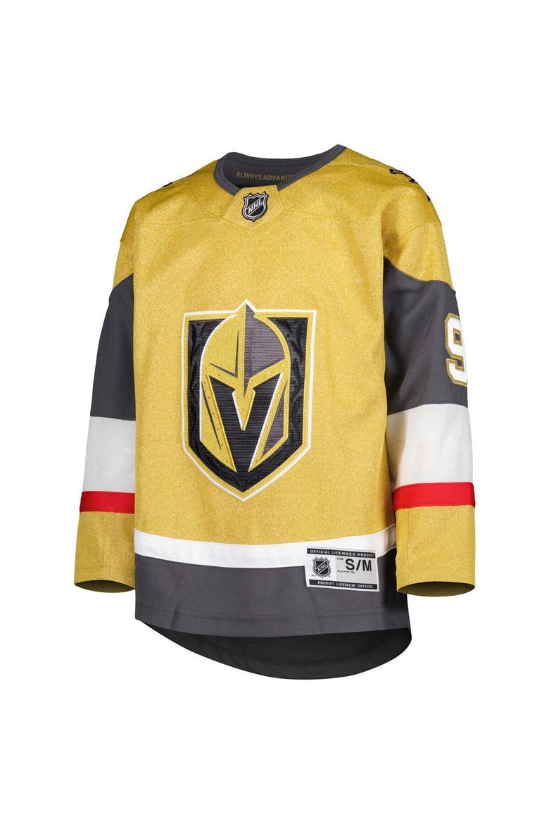Youth Jack Eichel Gold Vegas Golden Knights Home Premier Player Jersey, Alternate, color, Gold