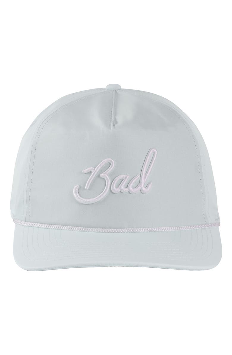 Bad Birdie Bad Embroidered Rope Accent Adjustable Baseball Cap, Main, color, Minty Fresh