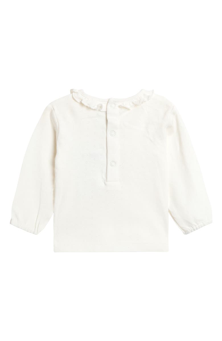 JOJO MAMAN BEBE Bunny Appliqué Overalls & Long Sleeve Top Set, Alternate, color, Pink