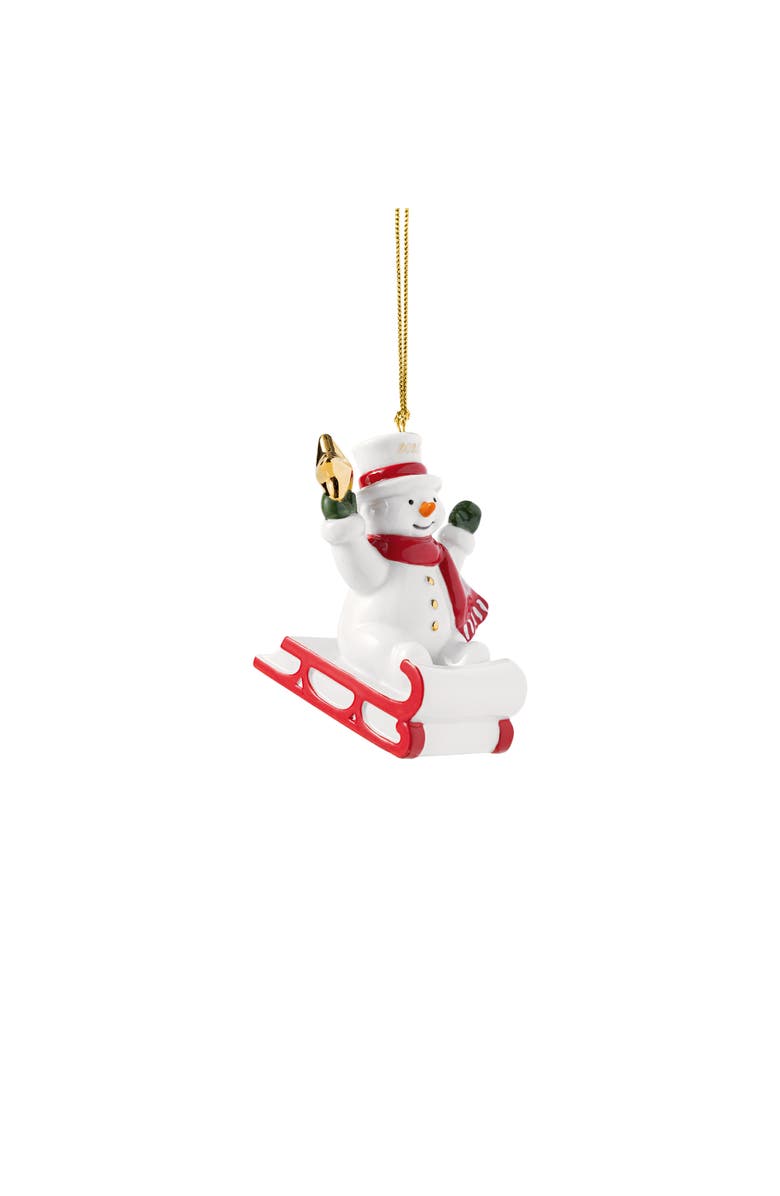 Villeroy & Boch Christmas Classics Snowman Dated Ornament 2025, Alternate, color, Multi
